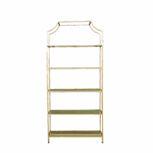 GOLD 5-SHELF SHELF