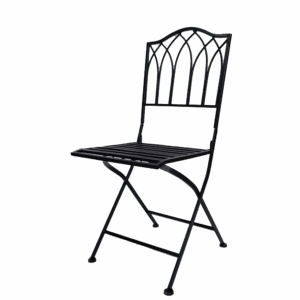 CADEIRA FERRO DE JARDIM PRETA