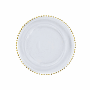 GOLD DOT CHARGER PLATE