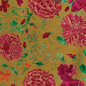 TOALHA REDONDA PADRÃO INDIANO AMARELO