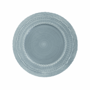 BLUE CERAMIC CHARGER PLATE