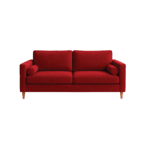 RED VELVET SOFA COVER
