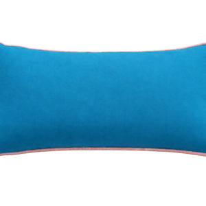 ALMOFADA RECTÂNGULAR AZUL PETRÓLEO