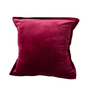 ALMOFADA QUADRADA VELUDO BURGUNDY