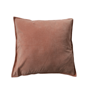 PINK VELVET SQUARE CUSHION