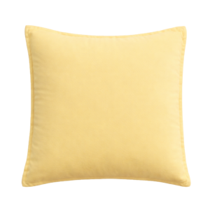 LIGHT YELLOW SQUARE CUSHION
