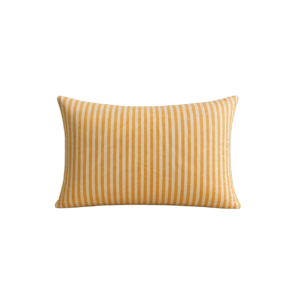 YELLOW STRIPED RECTANGULAR CUSHION