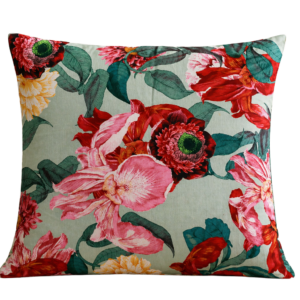 BIG FLOWERS PATTERN SQUARE CUSHION