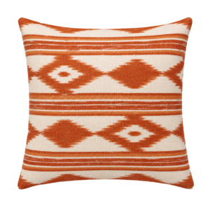 ALMOFADA QUADRADA IKAT LARANJA