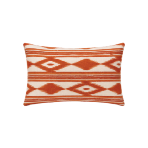 ALMOFADA RETANGULAR IKAT LARANJA