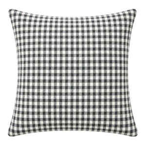 BLACK VICHY SQUARE CUSHION