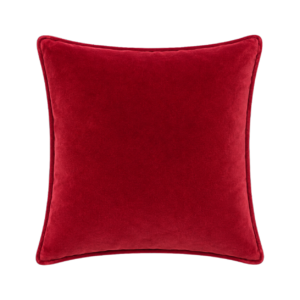 RED VELVET SQUARE CUSHION