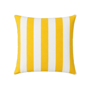 YELLOW STRIPED SQUARE CUSHION