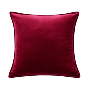 ALMOFADA QUADRADA VELUDO BURGUNDY