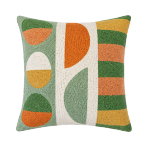 TEXTURED GEOMETRIC SQUARE CUSHION