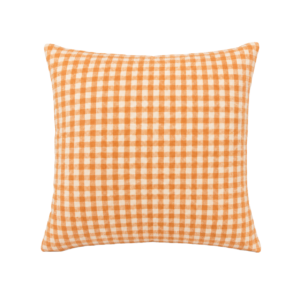 ORANGE VICHY SQUARE CUSHION