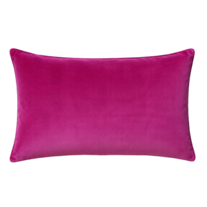 ALMOFADA RETANGULAR VELUDO FUCSIA