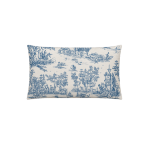 BLUE TOILE JOUY RECTANGULAR CUSHION