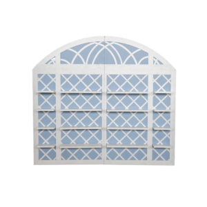 LIGHT BLUE AND WHITE WALL