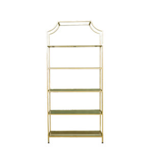 GOLD 5-SHELF SHELF