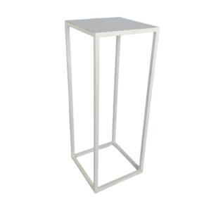 WHITE IRON HIGH TABLE