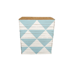 BAR PALETES PINTADO AZUL E BRANCO