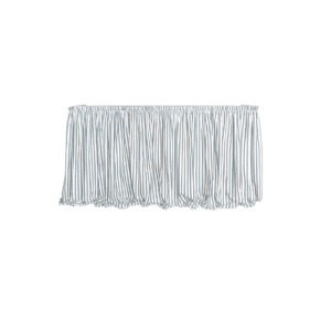 LIGHT BLUE AND WHITE STRIPED FABRIC FOR BAR