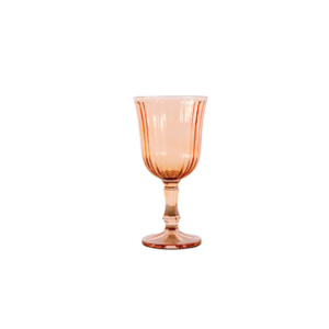 PEACH VINTAGE GLASS