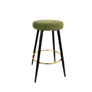 DARK GREEN VELVET HIGH STOOL COVER