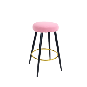 PINK COTTON HIGH STOOL COVER