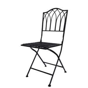 CADEIRA FERRO DE JARDIM PRETA