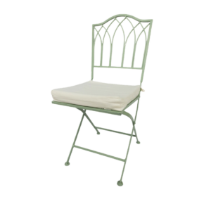 CADEIRA FERRO DE JARDIM VERDE ÁGUA