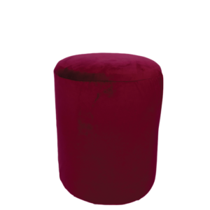 RED VELVET POUF