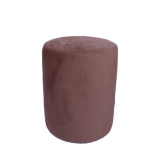 PINK VELVET POUF