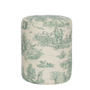 GREEN TOILE JOUY POUF
