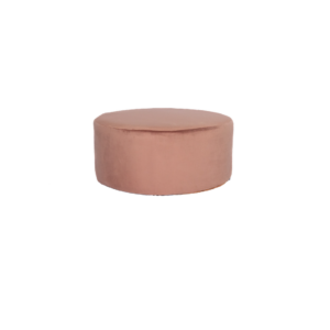 PINK VELVET POUF