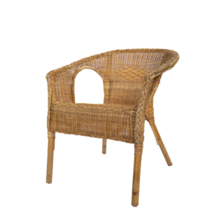 RATTAN CHAIR WITH ARMS
