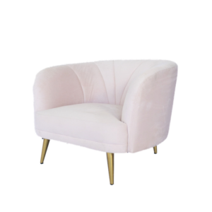 PINK VELVET ARMCHAIR