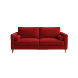 RED VELVET SOFA COVER