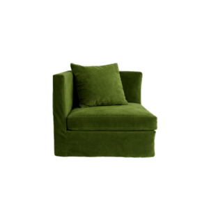 CAPA SOFÁ MODULAR CANTO VERDE VELUDO