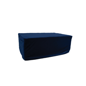 DARK BLUE VELVET RECTANGULAR SOMMIER