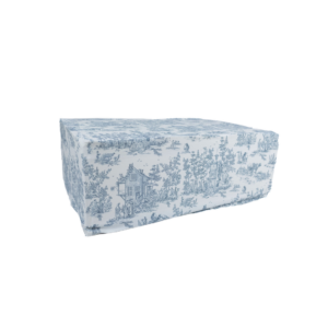 LIGHT BLUE TOILE JOUY RECTANGULAR SOMMIER