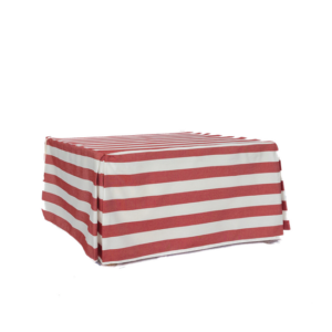 RED STRIPES RECTANGULAR SOMMIER