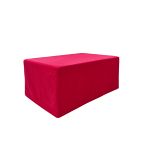 PINK VELVET RECTANGULAR SOMMIER