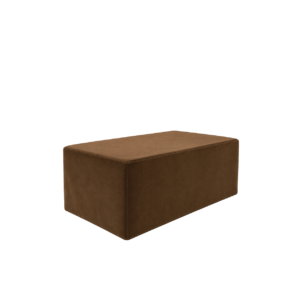 BROWN VELVET RECTANGULAR SOMMIER