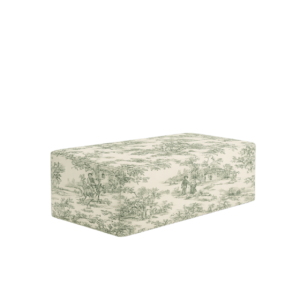 GREEN TOILE JOUY RECTANGULAR SOMMIER