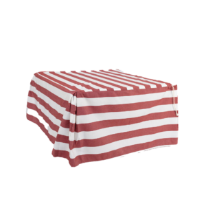 RED STRIPED SQUARE SOMMIER