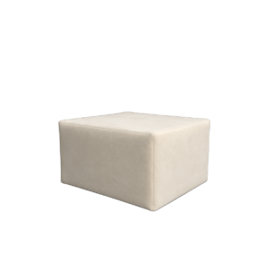 OFF-WHITE VELVET SQUARE SOMMIER