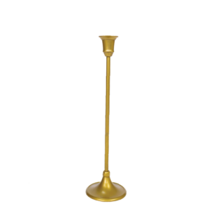 CASTIÇAL DE METAL DOURADO - 29CM