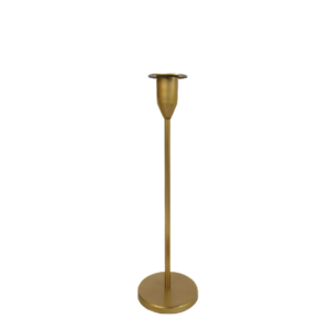 CASTIÇAL DE METAL DOURADO - 26CM